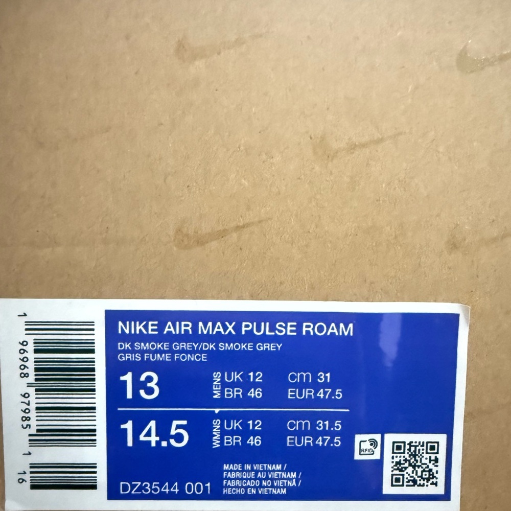 Nike Air Max 270 Pulse Roam Mens Size 13 Sneakers Dark Smoke Grey Like New - Picture 16 of 16